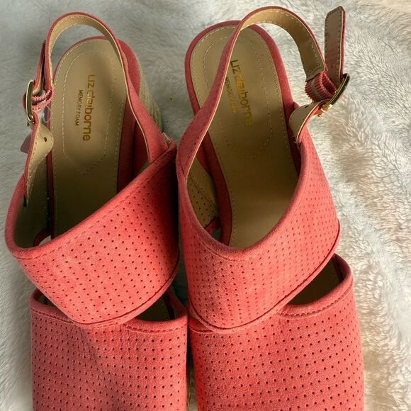 Liz Claiborne Coral Wedge Sandals - Picture 4 of 5